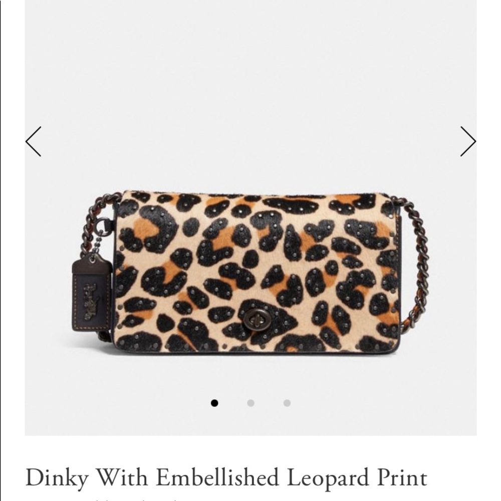 Coach Leopard dinky